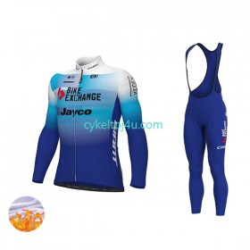 Team BikeExchange-Jayco Cykeltrøje Langærmet + Bib Cykelbukser Vinter Thermal Fleece 2022 N001